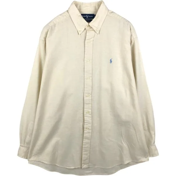古着 ラルフローレン Ralph Lauren BLAKE ヘリンボーン 長袖 ボタンダウンシャツ メンズXL相当 /eaa685730