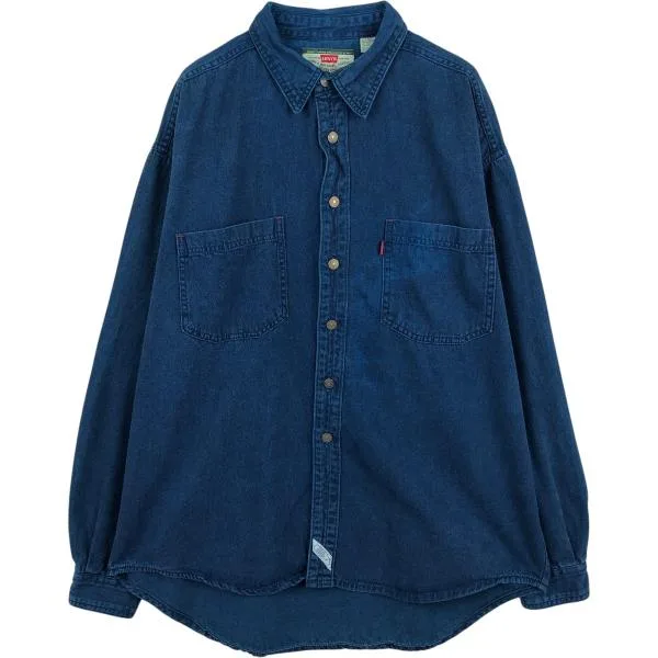 古着 リーバイス Levi's レギュラーカラー 長袖 デニムシャツ メンズXL相当 /eaa685733