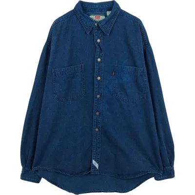 古着 リーバイス Levi's レギュラーカラー 長袖 デニムシャツ メンズXL相当 /eaa685733