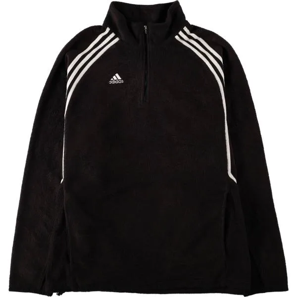 古着 00年代 アディダス adidas ハーフジップ フリースプルオーバー メンズXL相当 /eaa685755