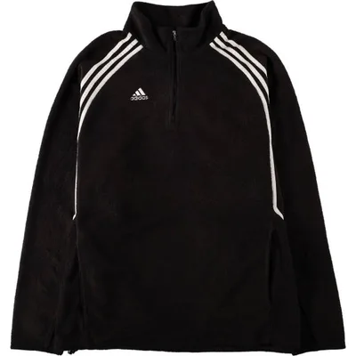 古着 00年代 アディダス adidas ハーフジップ フリースプルオーバー メンズXL相当 /eaa685755