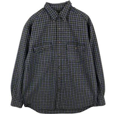 เสื้อผ้าเก่า Eddie Bauer Eddie Bauer เสื้อเชิ้ตผ้าฝ้ายแขนยาวผู้ชาย M เทียบเท่า /eaa686038