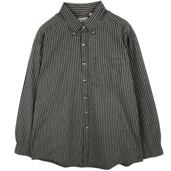 古着 エルエルビーン L.L.Bean 長袖 ボタンダウンチェックシャツ メンズL相当 /eaa686041