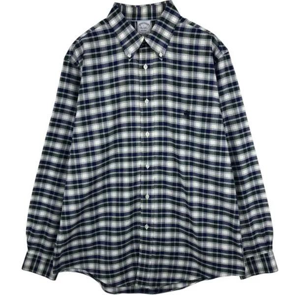 古着 ブルックスブラザーズ Brooks Brothers Est.1818 REGENT 長袖 ボタンダウンチェックシャツ メンズL相当 /eaa686049