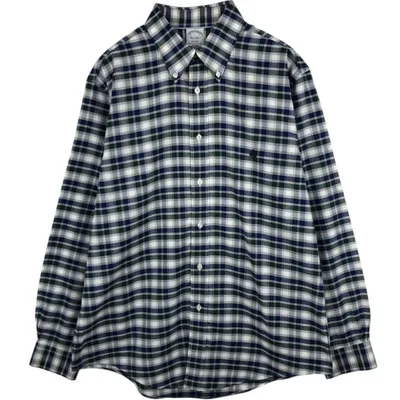 古着 ブルックスブラザーズ Brooks Brothers Est.1818 REGENT 長袖 ボタンダウンチェックシャツ メンズL相当 /eaa686049