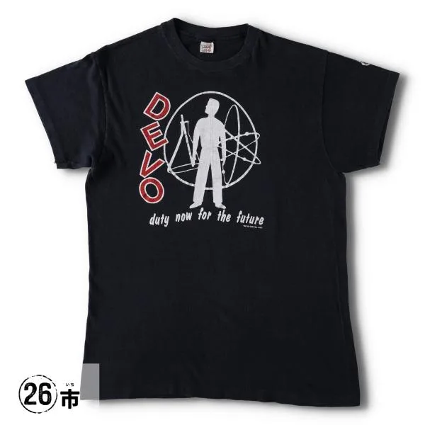 古着 70年代 ヘインズ Hanes DEVO ディーヴォ バンドTシャツ バンT USA製 メンズL相当 ヴィンテージ /eva004179