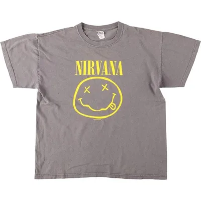 古着 ~00年代 アンビル Anvil NIRVANA ニルヴァーナ バンドTシャツ バンT メンズL相当 /evb034617