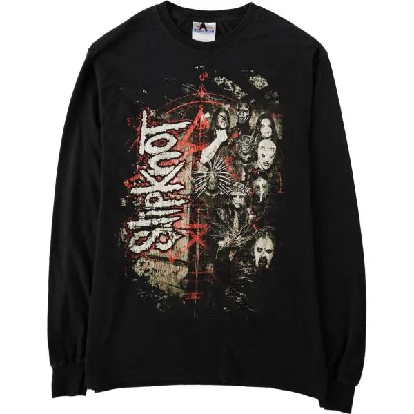 古着 00年代 ヘインズ Hanes SLIPKNOT スリップノット ロンT バンドTシャツ バンT メンズS相当 /evb036069