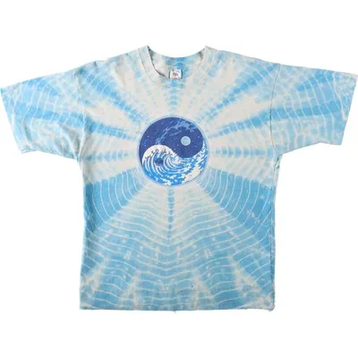 เสื้อผ้าเก่า 90's FRUIT OF THE LOOM เสื้อยืดพิมพ์ลายมัดย้อม Made in USA Men's XL เทียบเท่า Vintage /evb036079