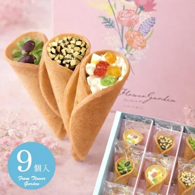 かわいい お菓子 スイーツ お歳暮 ギフト 2026 洋菓子 退職 個包装 出産 内祝い お返し お花 お供え ブーケ from flower garden 9個入 asno