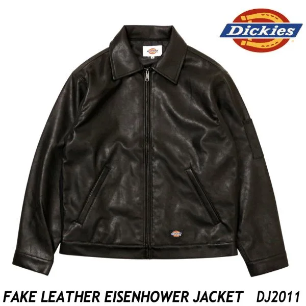 Dickies ディッキーズ フェイクレザー アイゼンハワー ジャケット DJ2011 FAKE LEATHER EISENHOWER JACKET メンズ アウター 羽織