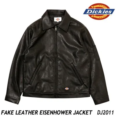 Dickies ディッキーズ フェイクレザー アイゼンハワー ジャケット DJ2011 FAKE LEATHER EISENHOWER JACKET メンズ アウター 羽織