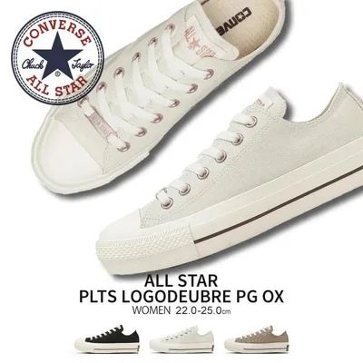コンバース オールスター レディーススニーカー 婦人靴 PLTS PG CONVERSE ALL STAR PLTS LOGODEUBRE PG OX 爆買