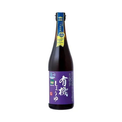 弓削多 有機醤油 720ml 国産 有機大豆 天然醸造 醤油