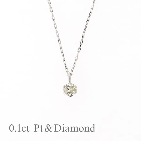ネックレス プラチナ ダイヤモンド 0.1ct 一粒 PT900 PT レディース 誕生日プレゼント 30代 40代 彼女 女性 ギフト 記念日