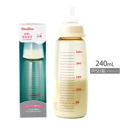 哺乳瓶 スリムタイプ プラスチック製 PPSU 240mL 日本製 チュチュ ChuChu ジェクス 爆買