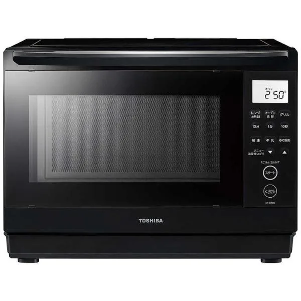 東芝 TOSHIBA スチームオーブンレンジ 26L フラット 石窯ドーム ワイド&コンパクト ブラック ER-D70B-K