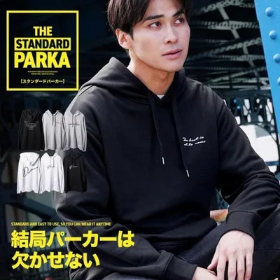 パーカー メンズ トップス プルオーバーパーカー フーディー ロゴプリント スウェット 長袖 ゆったり 秋服 春服