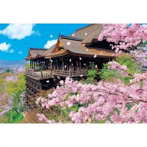 ジグソーパズル 1000ピース 桜咲く清水寺 BEV-1000-081