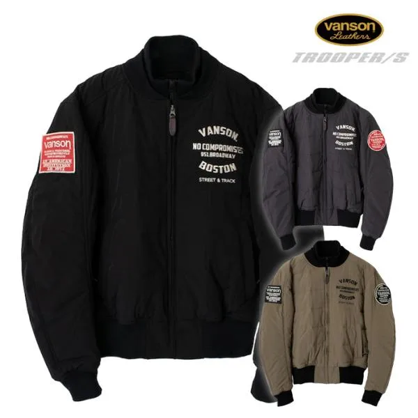 【在庫限り】バンソン SVS2205W ナイロンジャケット 秋冬 VANSON バイク ジャケット アメリカン
