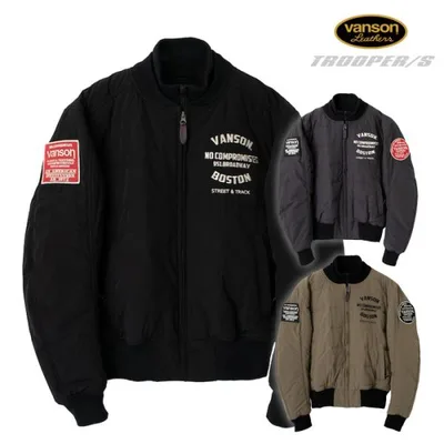 【在庫限り】バンソン SVS2205W ナイロンジャケット 秋冬 VANSON バイク ジャケット アメリカン
