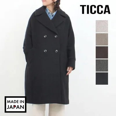 アウター レディース TICCA ティッカ テントコート ウール TBFA-201 26年分 人気 お買い逃しなく 日本製 正規品