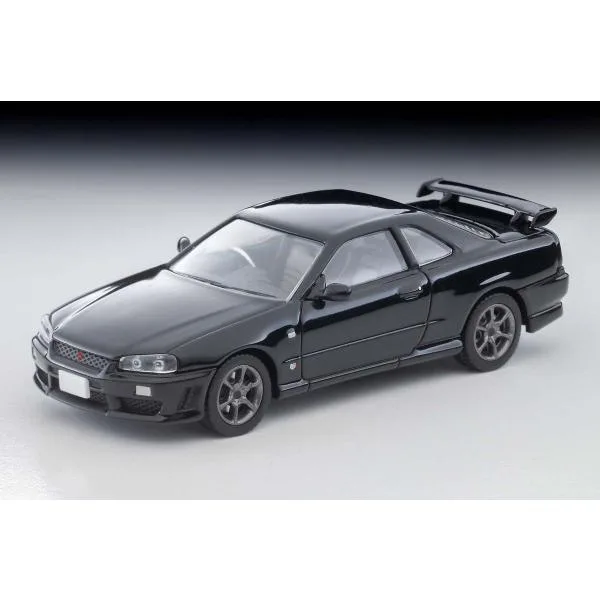 トミーテック 1/ 64 LV-N353c 日産 スカイライン 2ドアスポーツクーペ 25GT TURBO オプションパーツ付(黒) 2000年式(339533)ミニカー 返品種別B