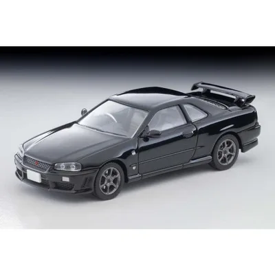 トミーテック 1/ 64 LV-N353c 日産 スカイライン 2ドアスポーツクーペ 25GT TURBO オプションパーツ付(黒) 2000年式(339533)ミニカー 返品種別B