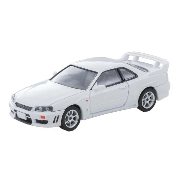 トミーテック 1/ 64 LV-N365b 日産 スカイライン 2ドアスポーツクーペ 25GT TURBO オプションパーツ付(白) 1998年式(339540)ミニカー 返品種別B