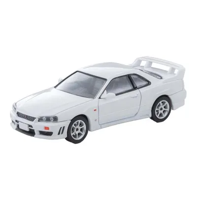 トミーテック 1/ 64 LV-N365b 日産 スカイライン 2ドアスポーツクーペ 25GT TURBO オプションパーツ付(白) 1998年式(339540)ミニカー 返品種別B