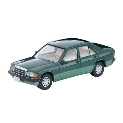 トミーテック 1/ 64 LV-N77d メルセデスベンツ 190 E(グリーン) 92年式(341826)ミニカー 返品種別B