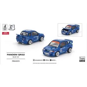 POP RACE 1/ 64 PANDEM QR32 BLUE(PR640572)ミニカー 返品種別B