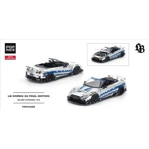 POP RACE 1/ 64 LB-WORKS 35 FINAL EDITION SILVER CHROME(PR640589)ミニカー 返品種別B