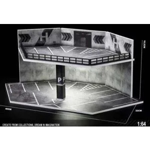 収蔵家 1/ 64 都市情景ジオラマ パーキングデッキ(SCJ-82079)ミニカー 返品種別B