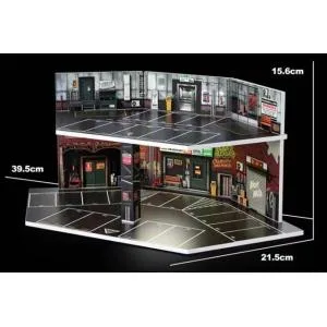 収蔵家 1/ 64 都市情景ジオラマ ガレージストリート(SCJ-82082)ミニカー 返品種別B