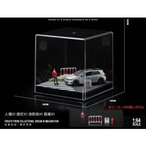 収蔵家 1/ 64 街角ミニジオラマ005 横断歩道(SCJ82016-A)ミニカー 返品種別B