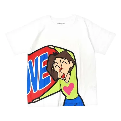 ファインプラス クレヨンしんちゃん しんちゃん ミッチーTシャツ(ホワイト・サイズ:L) 返品種別A
