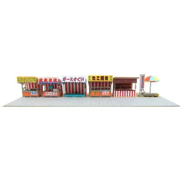さんけい 1/ 150 なつかしのジオラマシリーズ 露店セットB(MP03-69)組立キット 返品種別B