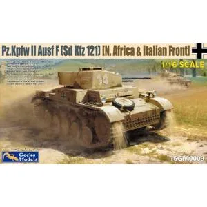 ゲッコー・モデル 1/ 16 II号戦車 F型 Sd.Kfz.121(北アフリカ/ イタリア戦線)(GEC16GM0009)プラモデル 返品種別B