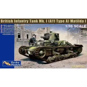 ゲッコー・モデル 1/ 35 イギリス軍 マチルダI歩兵戦車 Mk.I(A11 タイプA)(GEC35GM0063)プラモデル 返品種別B