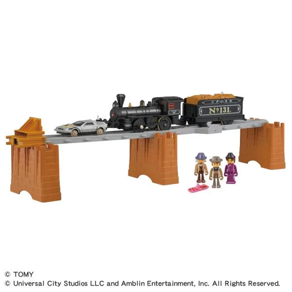 タカラトミー プラレール バック・トゥ・ザ・フューチャーPART3 蒸気機関車131号&タイムマシンプラレール 返品種別B
