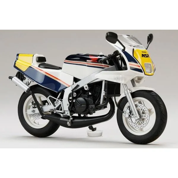 ホビージャパン 1/ 12 HJMバイクシリーズ No.3 ホンダ NSR50 ’89 ロスホワイト×セイシェルナイトブルー(HJMB003)プラモデル 返品種別B