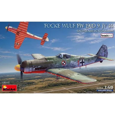 ミニアート 1/ 48 フォッケ・ウルフ Fw 190D-9 JV 44 ザクセンベルク・シュヴァルム ベーシックキット(MA48045)プラモデル 返品種別B