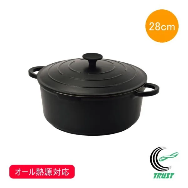 無水調理もできるじっくり煮込み鍋 28cm HC-789 なべ 鍋 両手鍋 IH対応 ガス火OK オール熱源対応 6.5L 調理器具 キッチン用品 パール金属