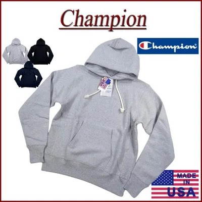 チャンピオン Champion USA製 12.5oz 赤単タグ リバースウイーブ 無地 プルオーバー スウェット パーカー C5-A101