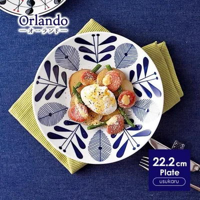 (オーランド) 超軽量 パスタボウル 22.2cm 大皿 ボウル フィンランド casual style 洋食器 和食器 北欧風 大鉢 カレー皿 パスタ皿 日本製 美濃焼