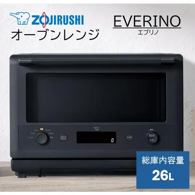 象印 EVERINO(エブリノ) オーブンレンジ 26L トースト 4枚焼き 1000W 時短調理 ブラック ES-GY26-BA