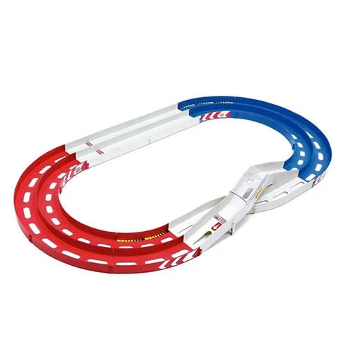 H-4950344948932 タミヤ ミニ四駆 オーバルホームサーキット 立体レーンチェンジタイプ (レッド/ブルー/ホワイト)