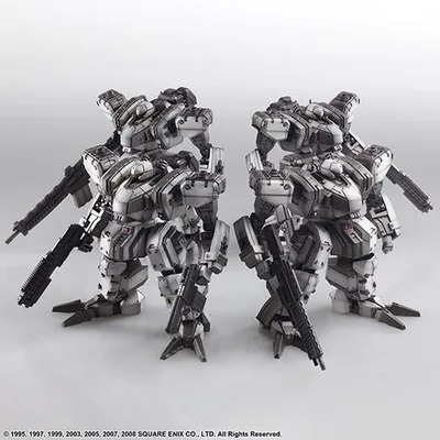 H-4988601365437 スクウェアエニックス フロントミッション ストラクチャーアーツ 1/72 スケール プラスティックモデルキット ゼニスDVホワイト 4機セット