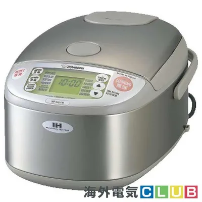 海外向け炊飯器 220V-230V仕様 象印 NP-HLH10-XA プラチナ内釜圧力IH炊飯ジャー 極め炊き 5.5合炊き ステンレスカラー 爆買